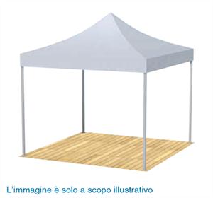 Gazebo pieghevole in alluminio